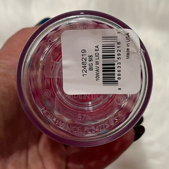 NWT Tervis10oz Big Sis Insulated Tumbler BIG SIS Arrow Print Lid Clear - Picture 5 of 8